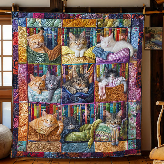 Happy Cat Sleeping XR2608004CL Quilt