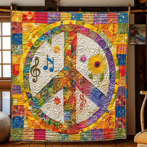 Tripie Hippie Music WP1008029CL Quilt