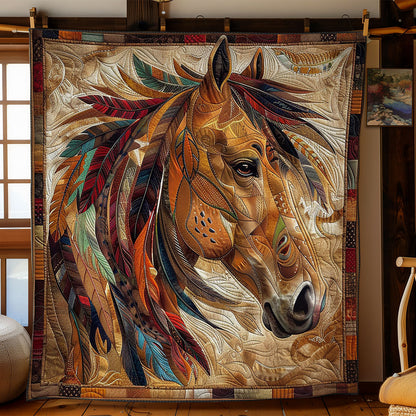 Horse Native American WO2608001CL Quilt