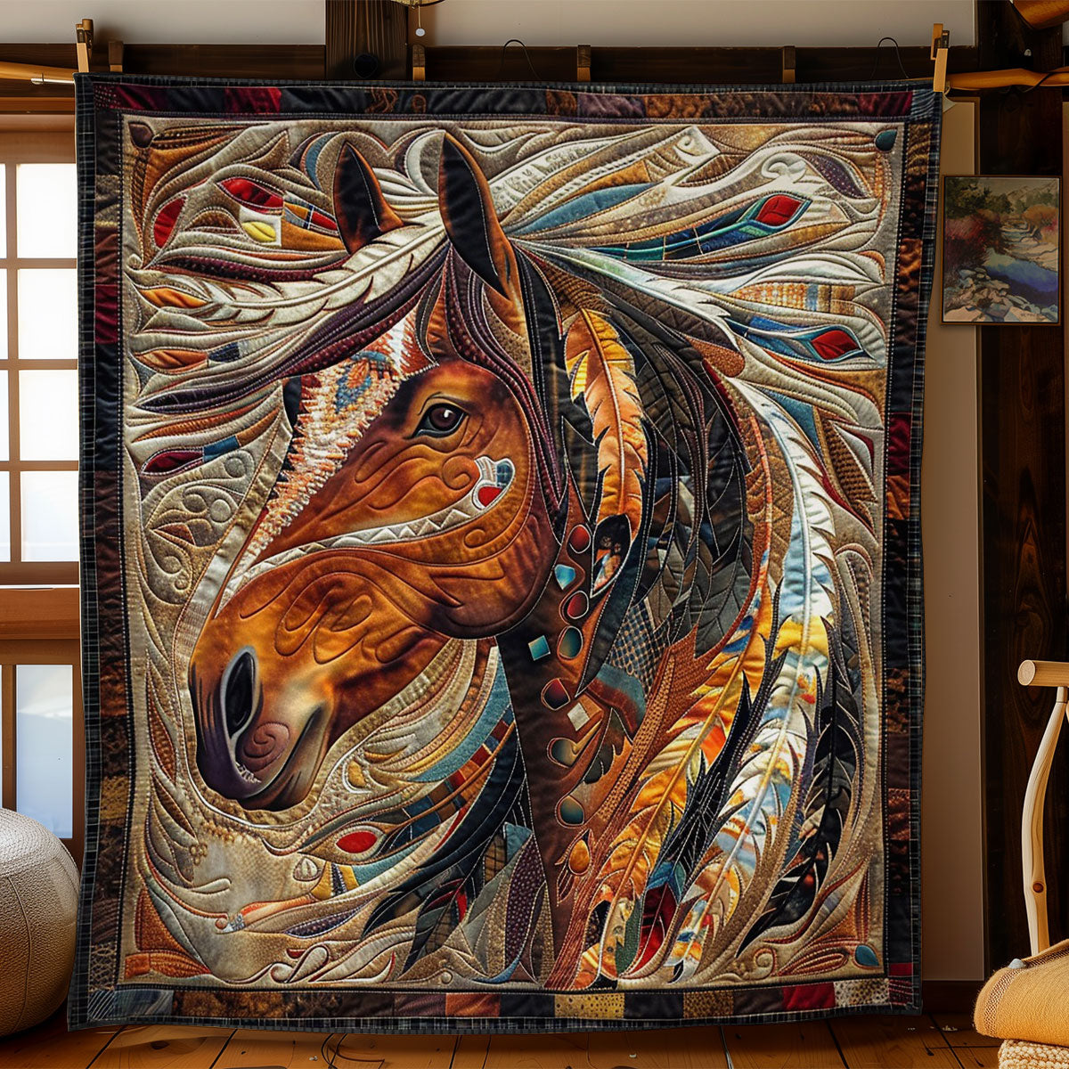 Horse Native WO2608004CL Quilt