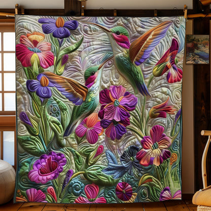 Hummingbird And Florals WO2208050CL Quilt