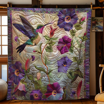 Hummingbird Purple WO2808009CL Quilt