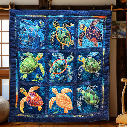 Joyful Sea Turtles XR2308014CL Quilt