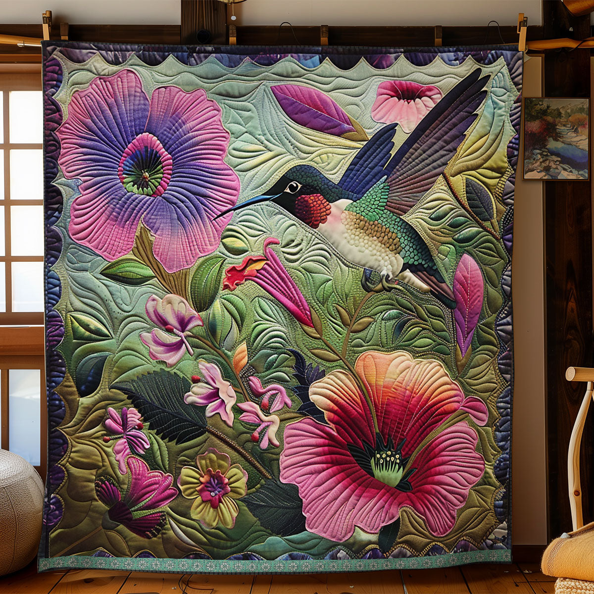 Love Hummingbird XR1007001CL Quilt