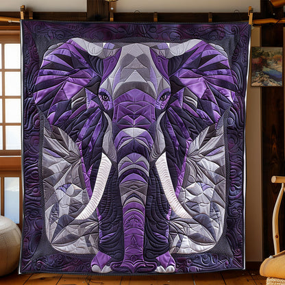 Majestic Purple Elephant XR1008040CL Quilt