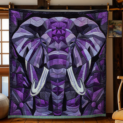 Majesty Purple Elephant XR0509006CL Quilt