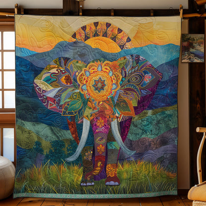 Mandala Elephants XR1009009CL Quilt