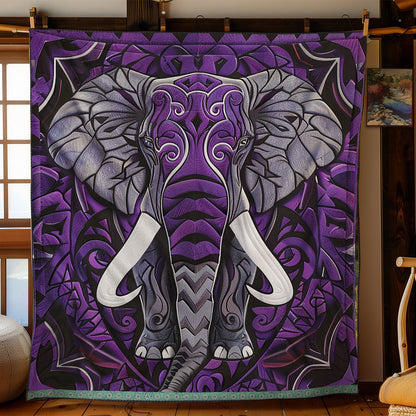 Mandala Purple Elephant XR0509008CL Quilt