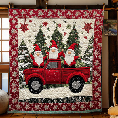 Merry Christmas Gnomes XR1009021CL Quilt