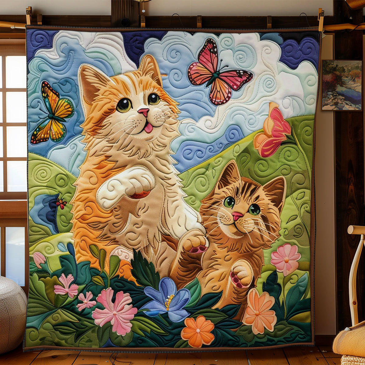 Mischievous Cats WO2208033CL Quilt