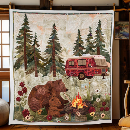 Mommy Bear Camp Fire XR2208018CL Quilt