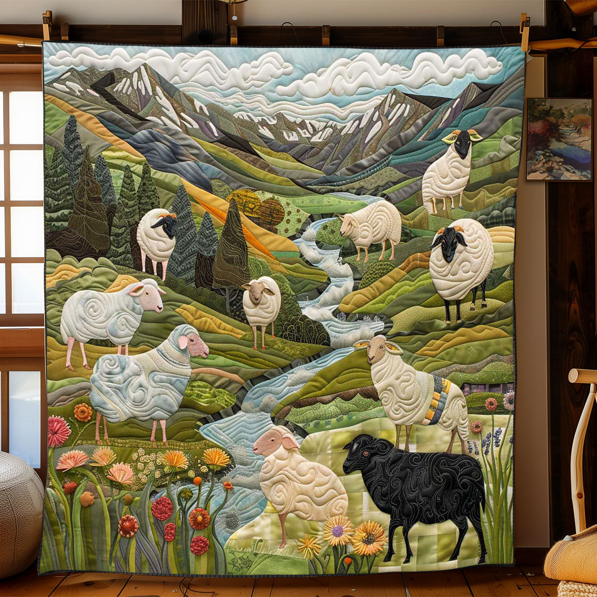 Mountain Sheep WP1008013CL Quilt