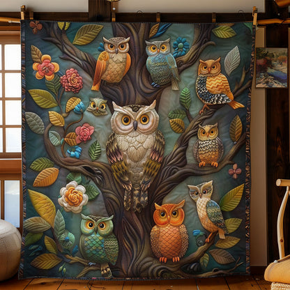 Owls On The Tree WO3008029CL Quilt