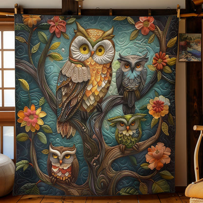 Owls On The Tree WO3008030CL Quilt