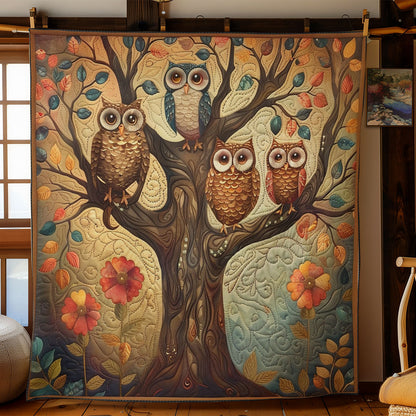 Owls On The Tree WO3008033CL Quilt