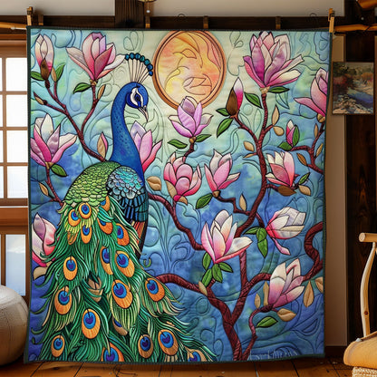 Peacook With Magnolia Tree WO1908022CL Quilt