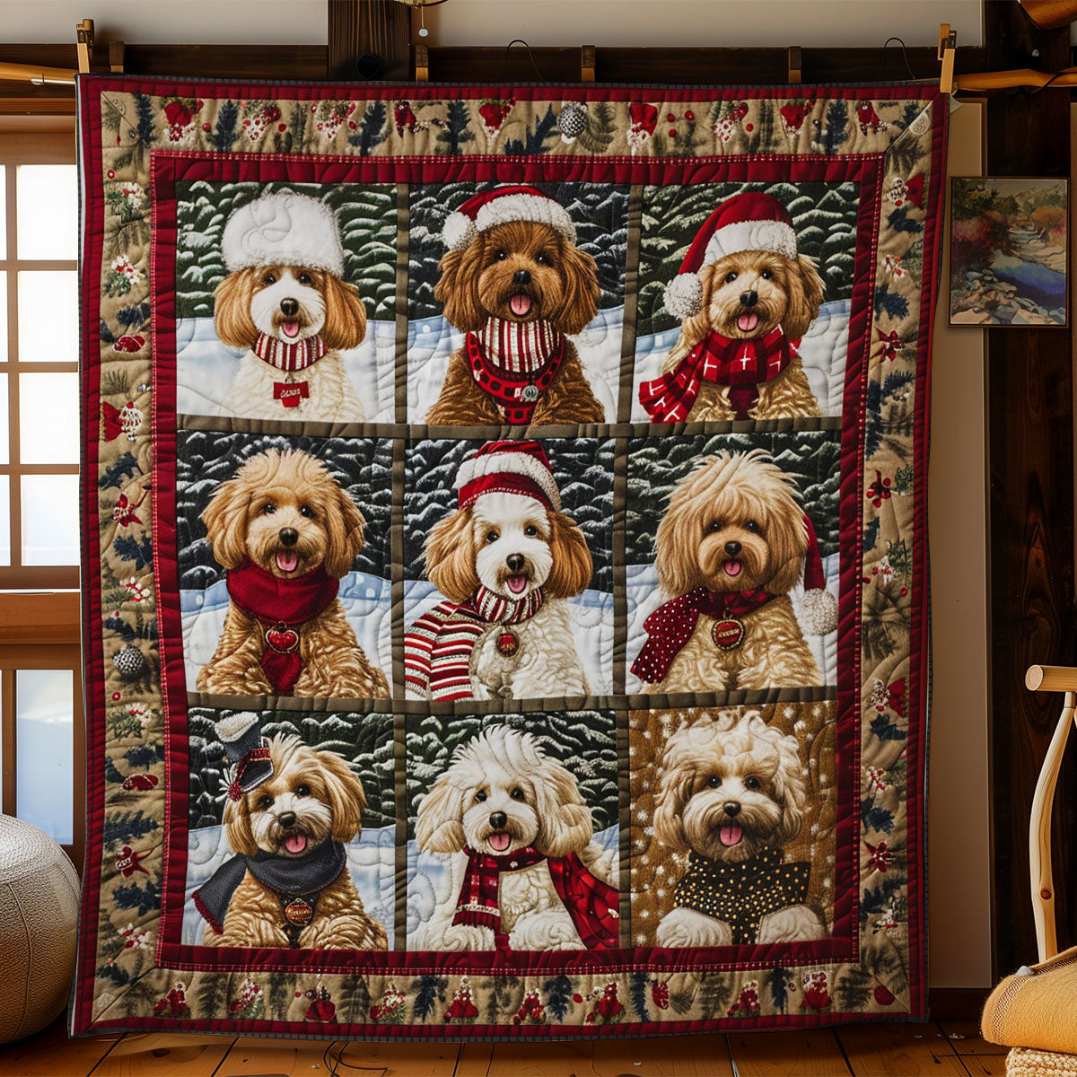 Poodle And Snow WO2708024CL Quilt