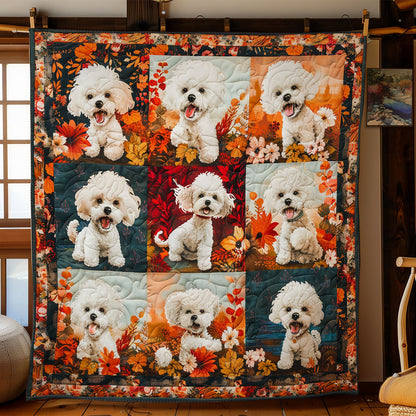 Poodle In The Garden WO16080014CL Quilt
