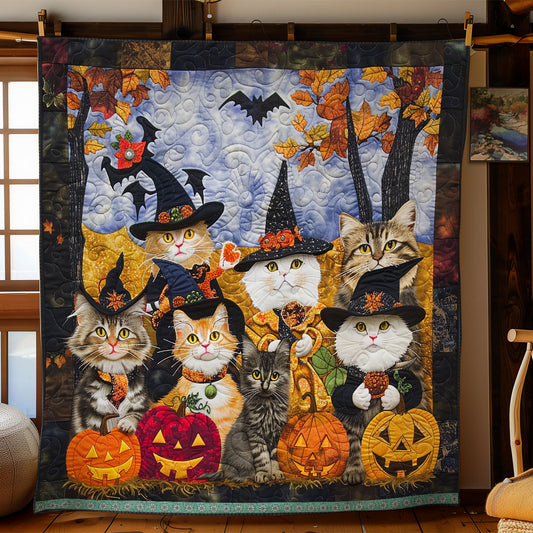 Pumpkin Boo Cat XR0409026CL Quilt