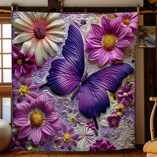 Purple Butterfly WO2308020CL Quilt