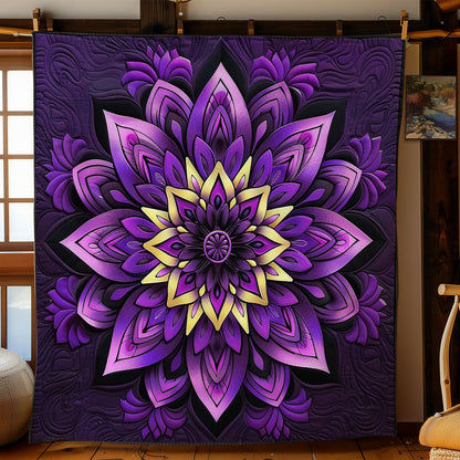 Purple Flower WO2208042CL Quilt