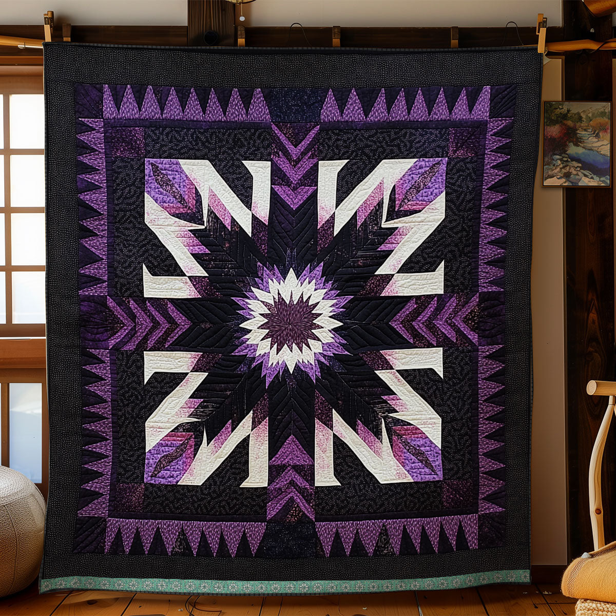 Purple Native American XR1309010CL Quilt