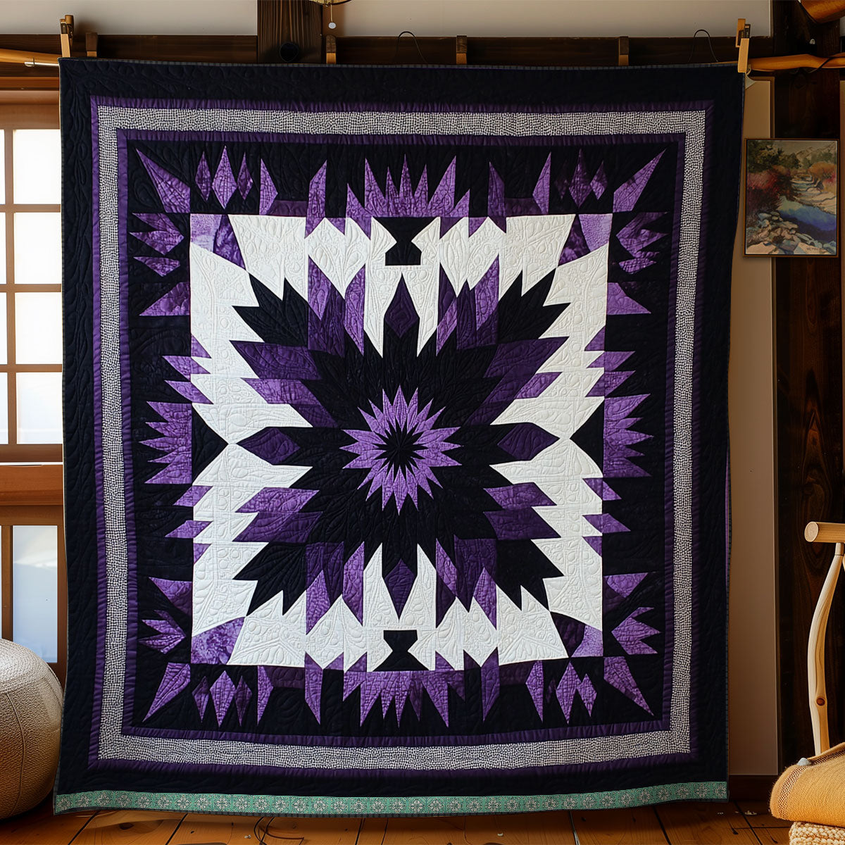 Purple Native American XR1309016CL Quilt