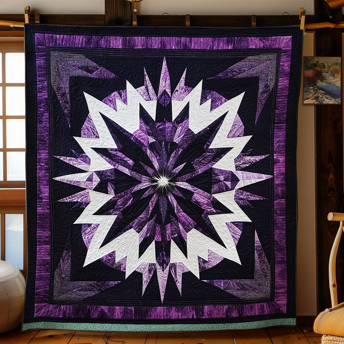 Purple Native American XR1309020CL Quilt