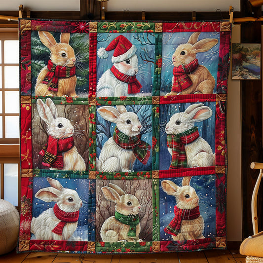 Rabbits And Chritsmas WO2908073CL Quilt