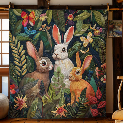 Rabbits In The Bushes WO3008037CL Quilt