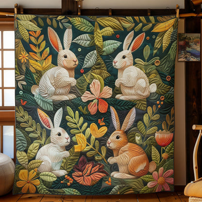 Rabbits In The Bushes WO3008039CL Quilt