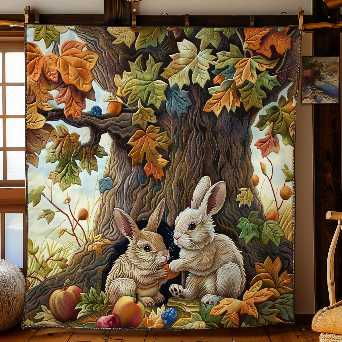 Rabbits Under The Canopy WO2308017CL Quilt