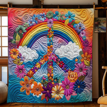 Rainbow And Peace Symbow WO2208039CL Quilt