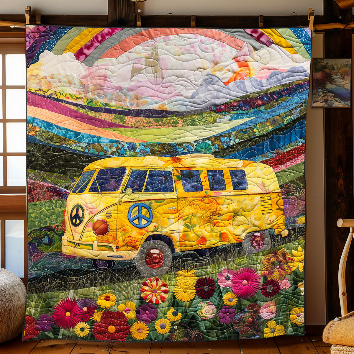 Rainbow Yellow Van XR1908054CL Quilt