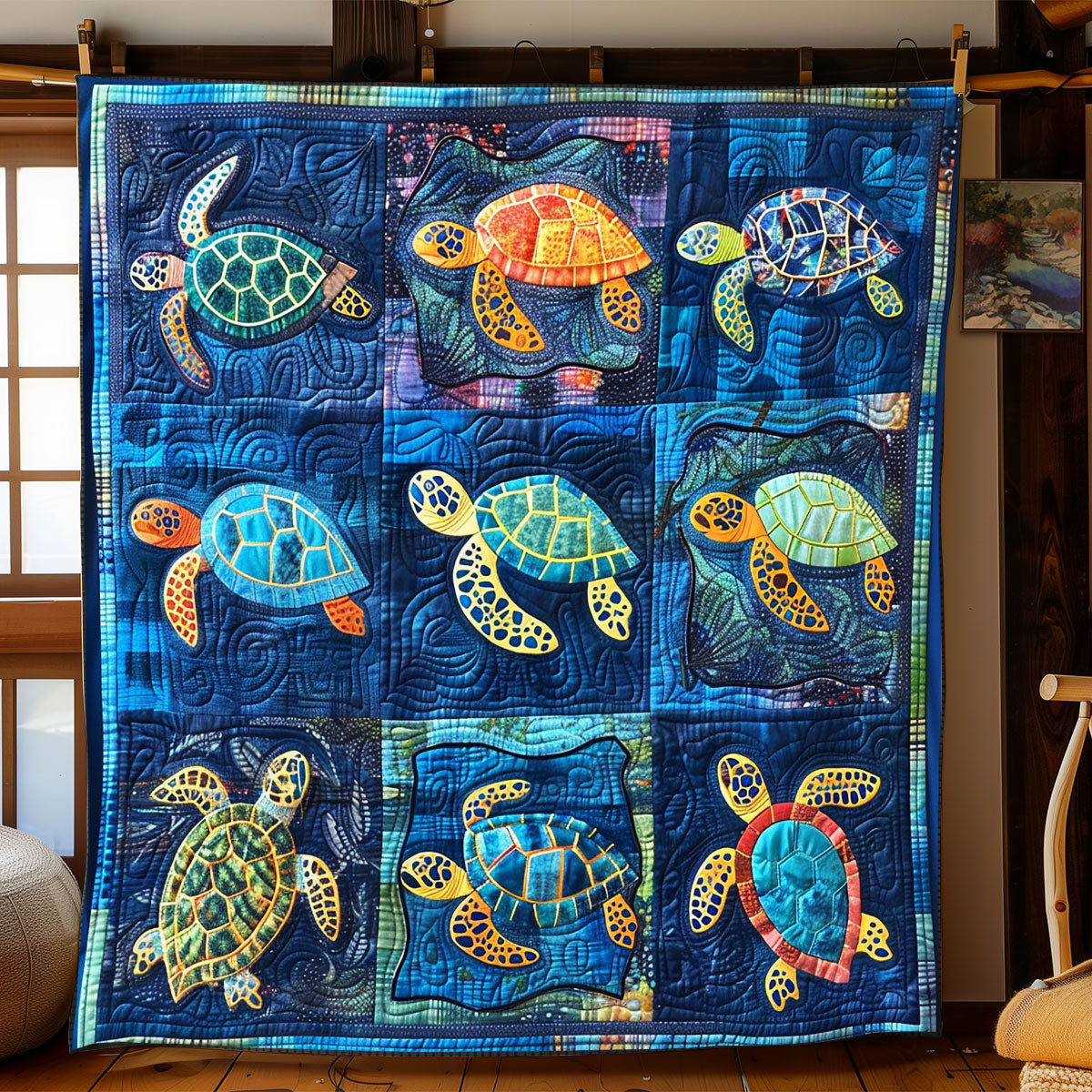 Sea Turtle Haven XR2308002CL Quilt