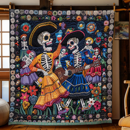 Skull Party XR0409008CL Quilt