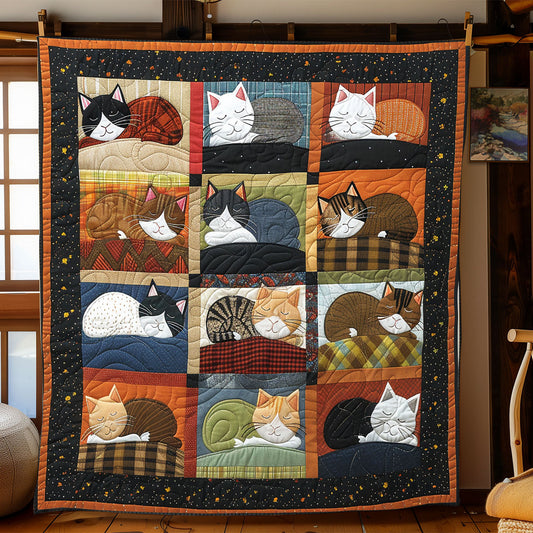 Sleeping Cute Cats XR1508006CL Quilt