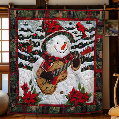 Snowman Playing Guitar WO2608018CL Quilt