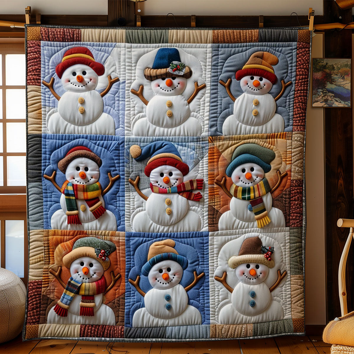 Snowmans WO2908036CL Quilt