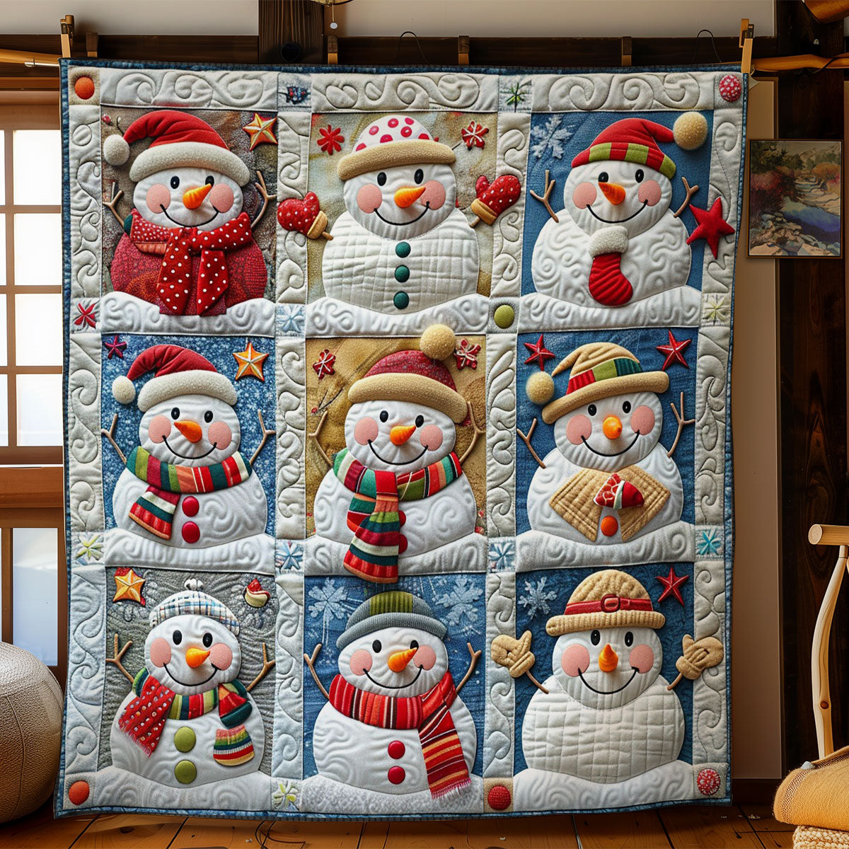 Snowmans WO2908037CL Quilt