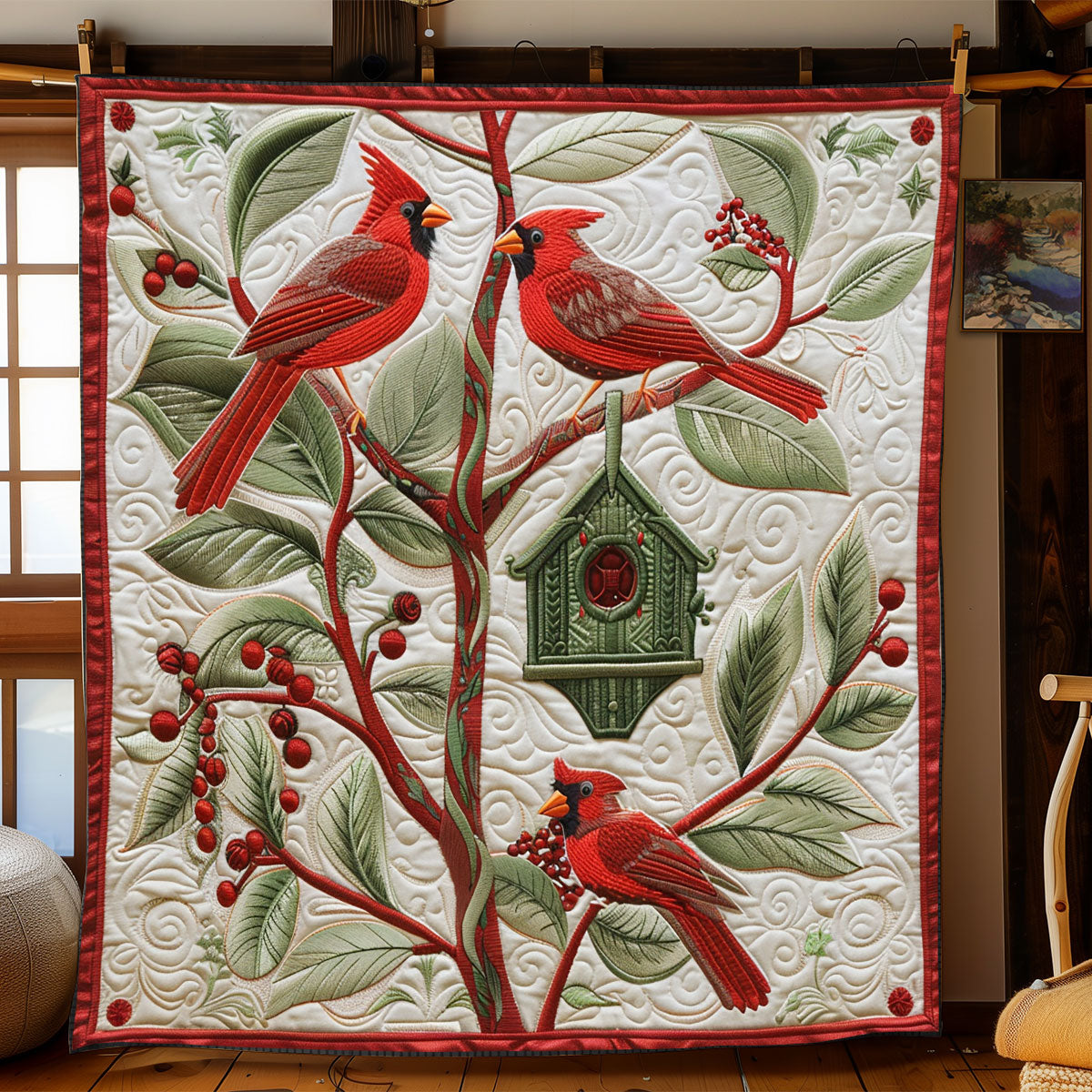 Splendid Cardinals XR1008039CL Quilt