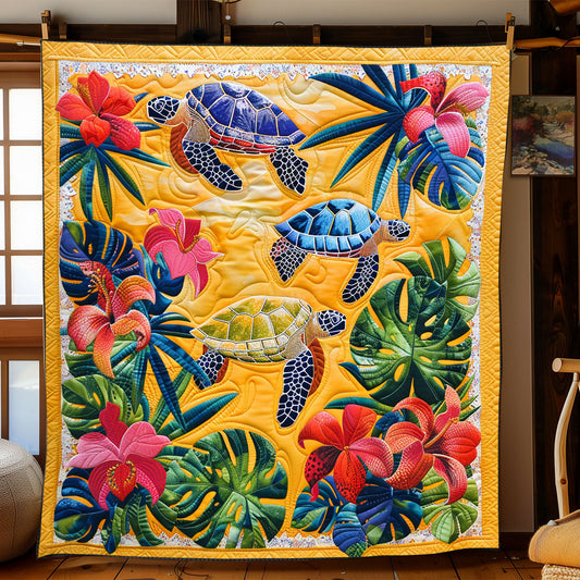 Summer Sea Turtles XR1008001CL Quilt