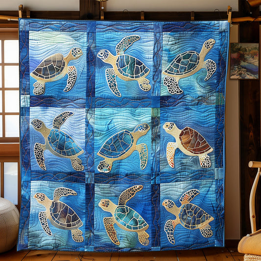 Sunny Sea Turtles XR2308016CL Quilt