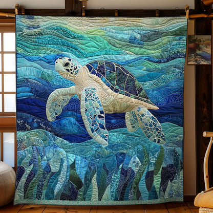 Swimming Turtle XR1409013CL Quilt