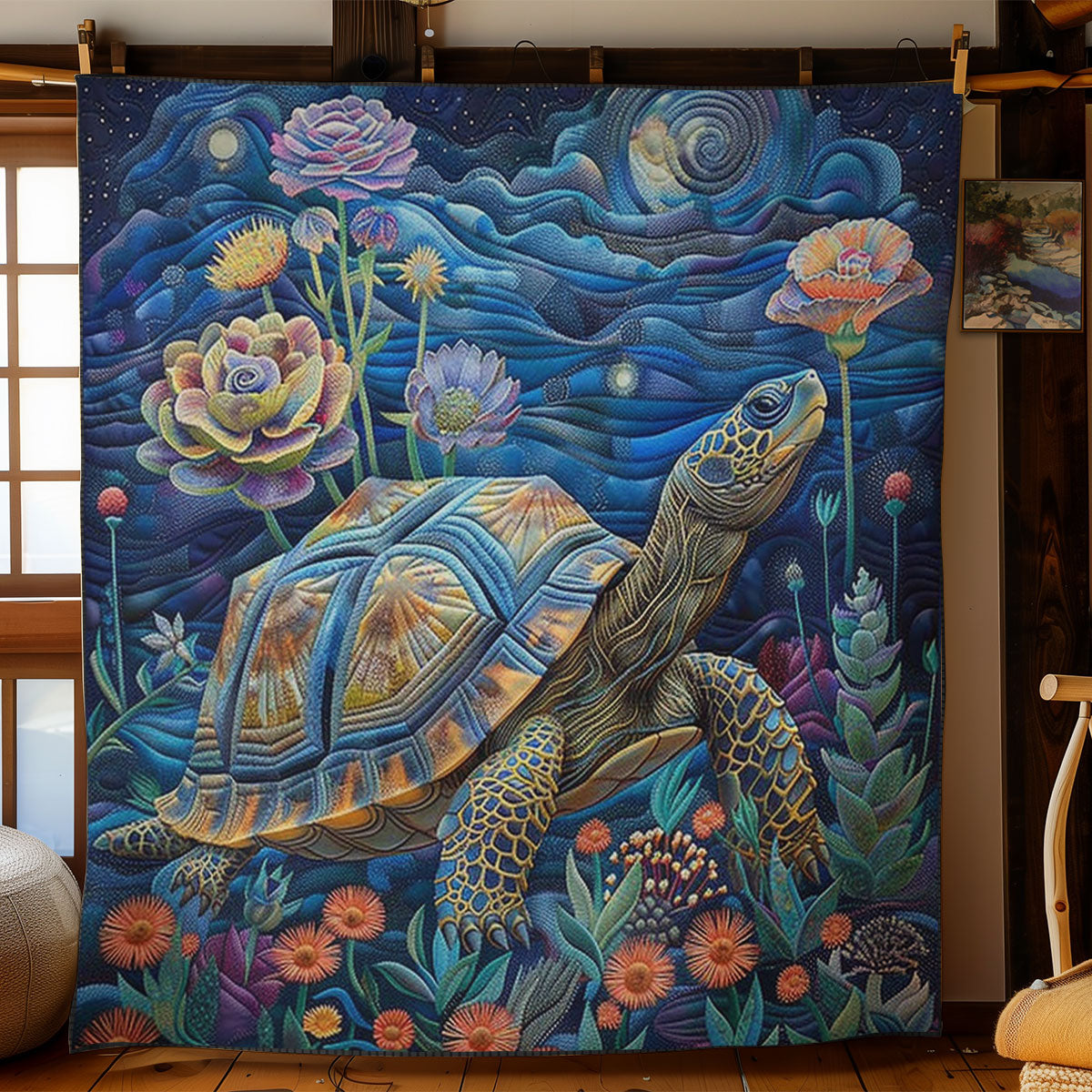 Tortoise At The Night WO3008035CL Quilt