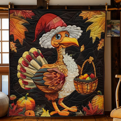 Turkey And Pumpkins WO29080026CL Quilt