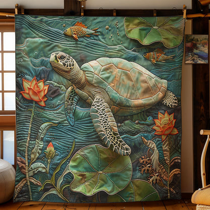 Turtle Swimming WO3008044CL Quilt