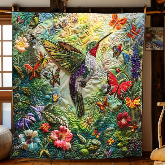 Vibrant Hummingbird XR1008007CL Quilt