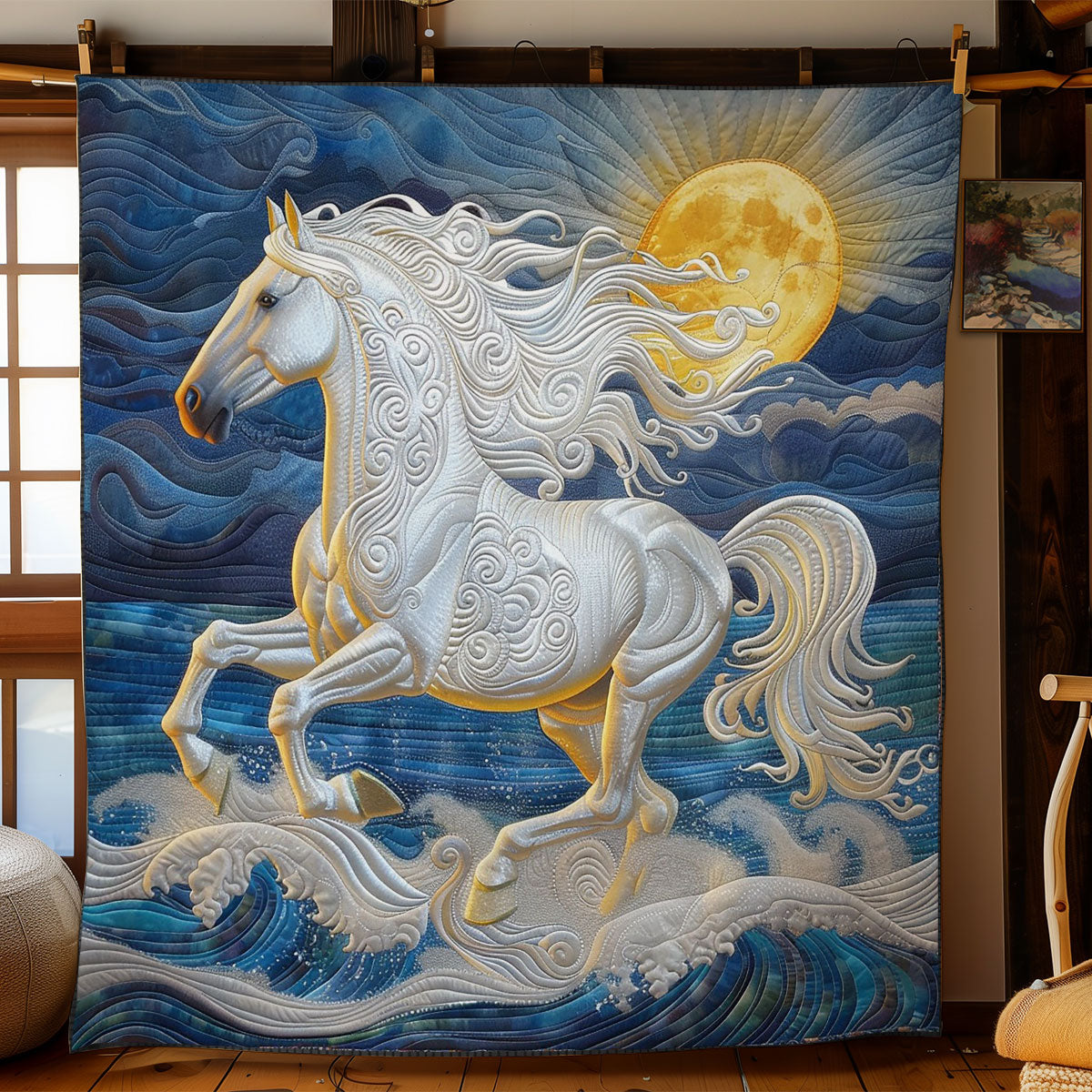 White Horse Running WO2408027CL Quilt