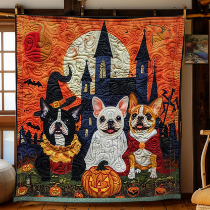 Witchy French Bulldogs XR3008023CL Quilt